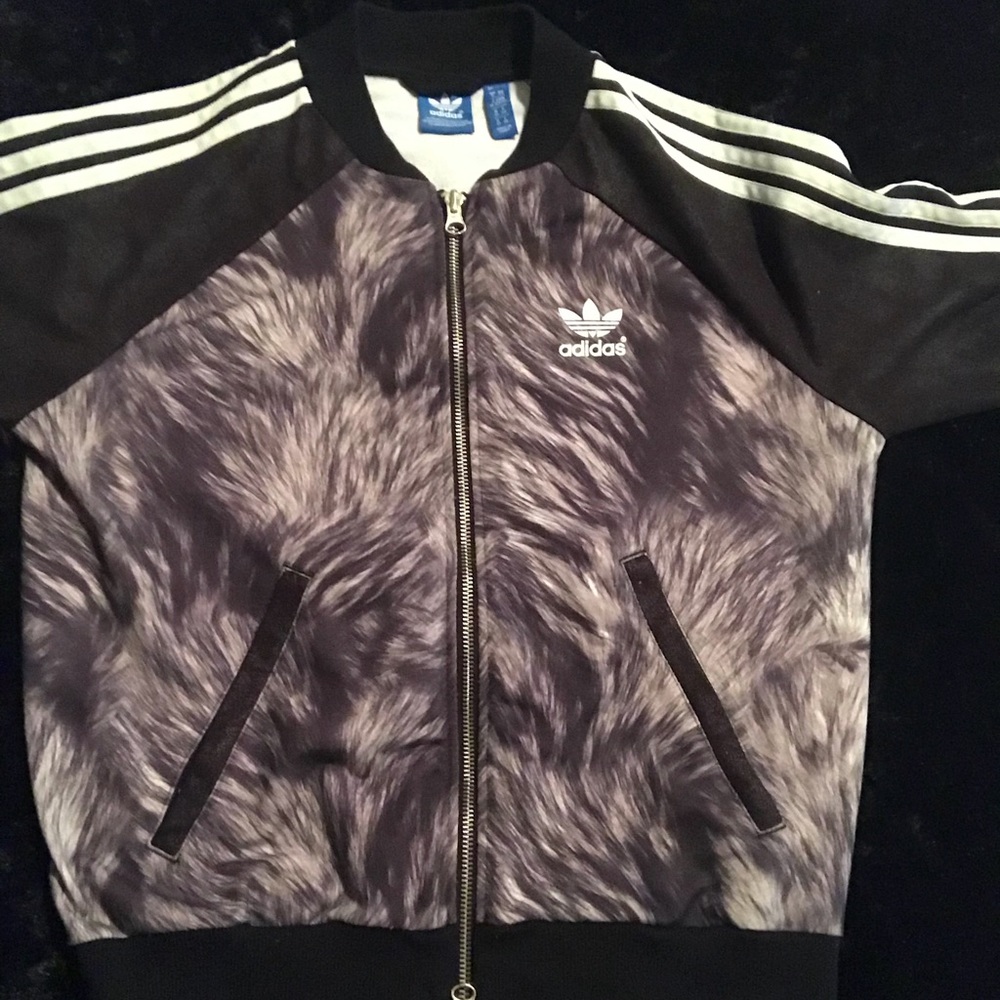 Adidas St. Moritz fur track jacket